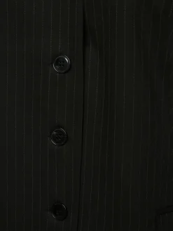 Marie Lund Blazer*Damen Weste schwarz gestreift