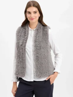 comma Jacken & Westen*Damen Weste grau uni