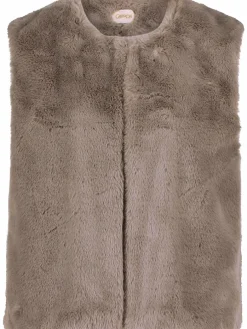 Cartoon Jacken & Westen*Damen Weste taupe uni