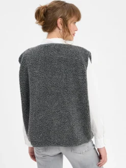 american vintage Jacken & Westen*Damen Weste - Hoktown anthrazit meliert