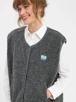 american vintage Jacken & Westen*Damen Weste - Hoktown anthrazit meliert