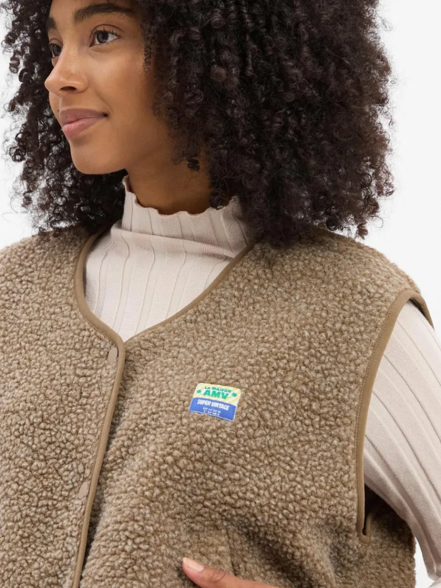 american vintage Jacken & Westen*Damen Weste - Hoktown braun uni