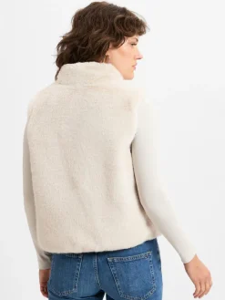 Marie Lund Jacken & Westen*Damen Weste zum Wenden beige uni