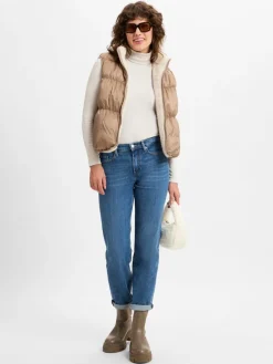 Marie Lund Jacken & Westen*Damen Weste zum Wenden beige uni