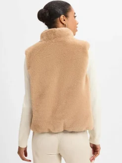 Marie Lund Jacken & Westen*Damen Weste zum Wenden camel uni