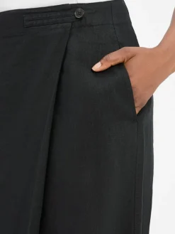 Tommy Hilfiger Röcke*Damen Wickelrock schwarz uni