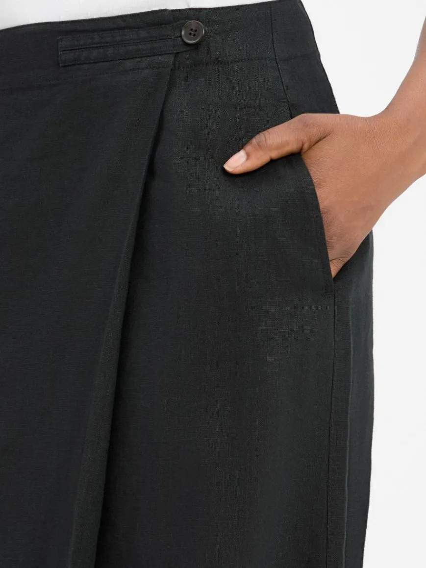 Tommy Hilfiger Röcke*Damen Wickelrock schwarz uni