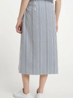Dreimaster Röcke*Damen Wickelrock blau gestreift