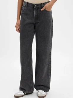 Marie Lund Collection Hosen|Jeans*Damen Wide Fit Jeans anthrazit uni