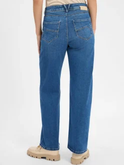 Betty & Co Jeans|Hosen*Damen Wide Fit Jeans medium stone uni