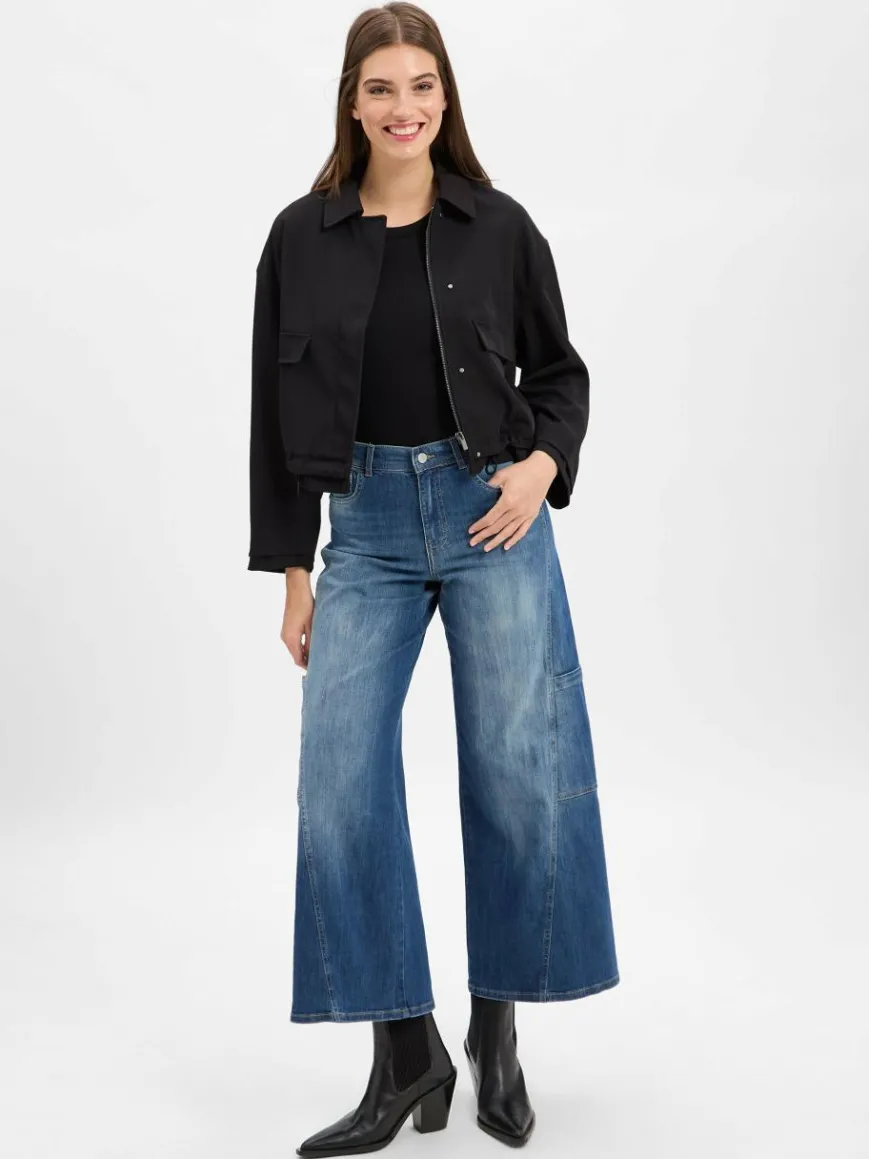 Angels Hosen|Jeans*Damen Wide Fit Jeans - Liva medium stone uni