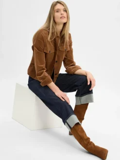 Opus Hosen|Jeans*Damen Wide Fit Jeans - Miva dark stone uni