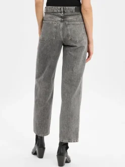 Marc O'Polo Denim Hosen|Jeans*Damen Wide Fit Jeans - Tomma grau uni