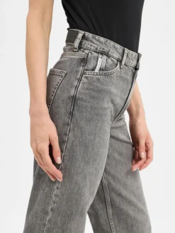 Marc O'Polo Denim Hosen|Jeans*Damen Wide Fit Jeans - Tomma grau uni