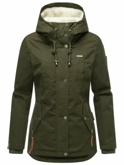 Marikoo Jacken & Westen*Damen Winterjacke - Bikoo oliv uni