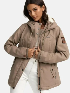 Marikoo Jacken & Westen*Damen Winterjacke - Bikoo taupe uni
