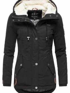 Marikoo Jacken & Westen*Damen Winterjacke - Bikoo schwarz uni