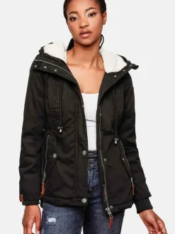 Marikoo Jacken & Westen*Damen Winterjacke - Bikoo schwarz uni