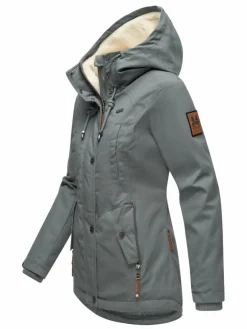 Marikoo Jacken & Westen*Damen Winterjacke - Bikoo blau uni