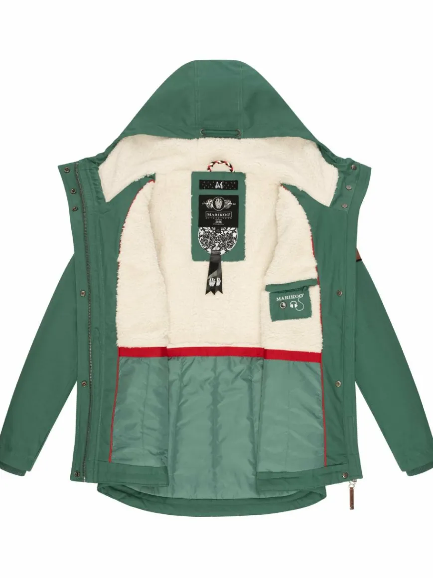 Marikoo Jacken & Westen*Damen Winterjacke - Bikoo grün uni