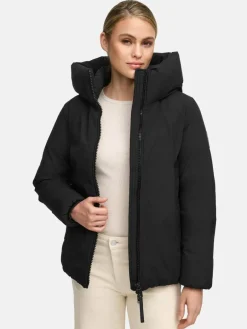 Navahoo Jacken & Westen*Damen Winterjacke - Blütenlicht 14 schwarz uni