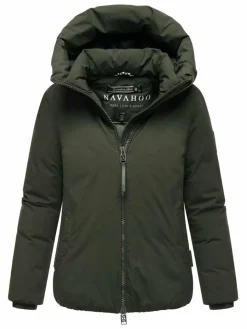Navahoo Jacken & Westen*Damen Winterjacke - Blütenlicht 14 oliv uni