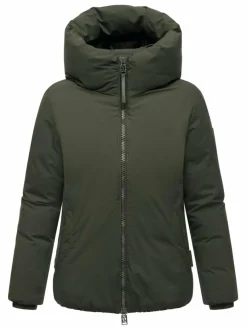Navahoo Jacken & Westen*Damen Winterjacke - Blütenlicht 14 oliv uni