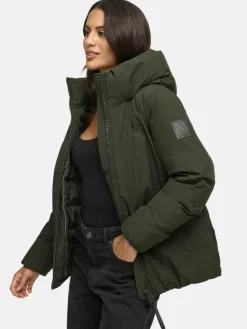Navahoo Jacken & Westen*Damen Winterjacke - Blütenlicht 14 oliv uni