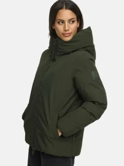Navahoo Jacken & Westen*Damen Winterjacke - Blütenlicht 14 oliv uni