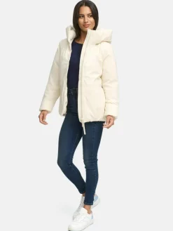 Navahoo Jacken & Westen*Damen Winterjacke - Blütenlicht 14 beige uni