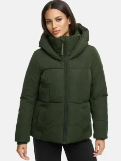 Navahoo Jacken & Westen*Damen Winterjacke - Flüsterfee 14 oliv uni