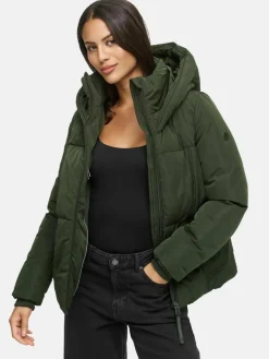 Navahoo Jacken & Westen*Damen Winterjacke - Flüsterfee 14 oliv uni