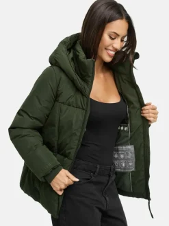 Navahoo Jacken & Westen*Damen Winterjacke - Flüsterfee 14 oliv uni
