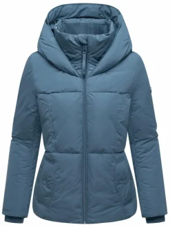 Navahoo Jacken & Westen*Damen Winterjacke - Flüsterfee 14 blau uni
