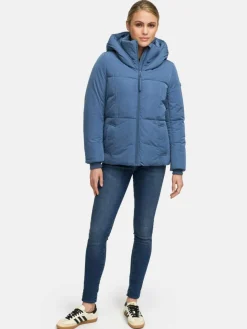 Navahoo Jacken & Westen*Damen Winterjacke - Flüsterfee 14 blau uni