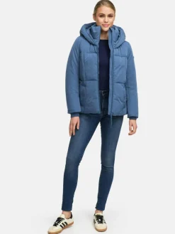 Navahoo Jacken & Westen*Damen Winterjacke - Flüsterfee 14 blau uni
