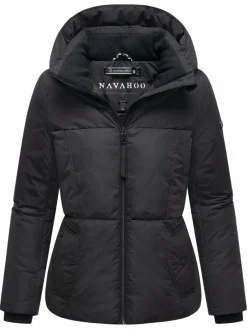 Navahoo Jacken & Westen*Damen Winterjacke - Flüsterfee 14 schwarz uni