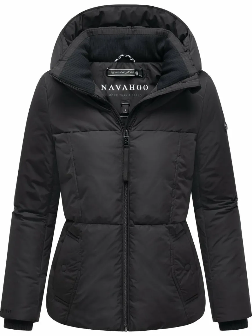Navahoo Jacken & Westen*Damen Winterjacke - Flüsterfee 14 schwarz uni