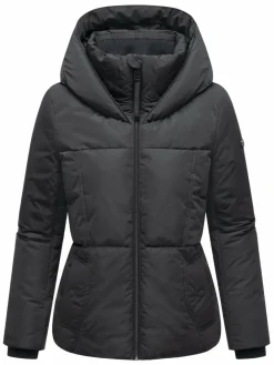 Navahoo Jacken & Westen*Damen Winterjacke - Flüsterfee 14 schwarz uni