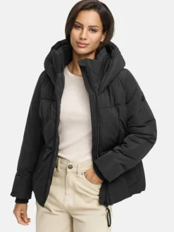Navahoo Jacken & Westen*Damen Winterjacke - Flüsterfee 14 schwarz uni