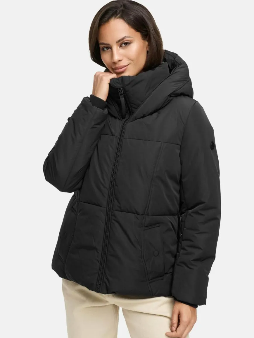 Navahoo Jacken & Westen*Damen Winterjacke - Flüsterfee 14 schwarz uni
