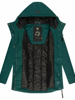 Ragwear Jacken & Westen*Damen Winterjacke - Monadis Black Label smaragd uni