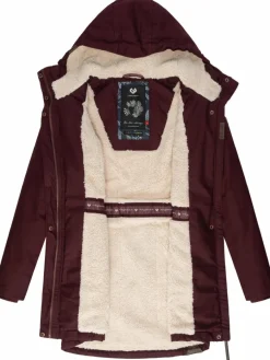 Ragwear Jacken & Westen*Damen Wintermantel - Elsie bordeaux uni