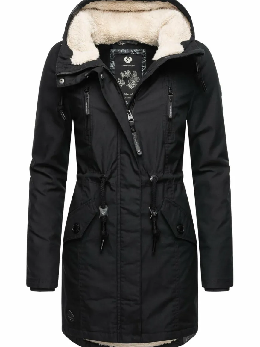 Ragwear Jacken & Westen*Damen Wintermantel - Elsie schwarz uni