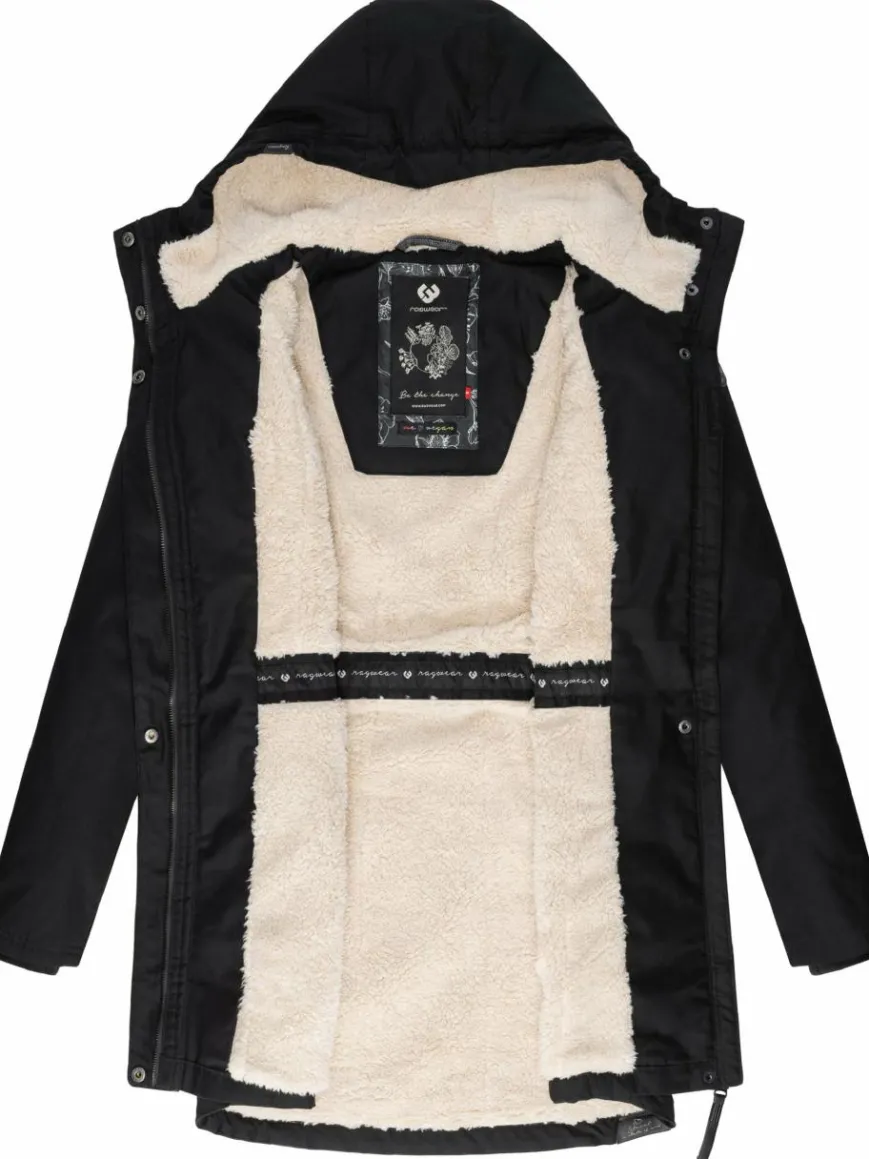 Ragwear Jacken & Westen*Damen Wintermantel - Elsie schwarz uni