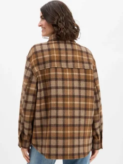 Marc O'Polo Jacken & Westen*Damen Wolljacke braun kariert