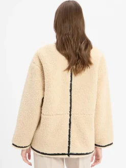 Marie Lund Jacken & Westen*Damen Wolljacke beige uni