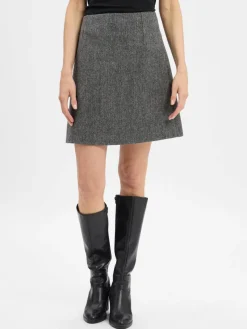 Weekend Max Mara Röcke*Damen Wollrock - Marche anthrazit meliert