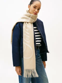 Tommy Hilfiger Schals & Tücher*Damen Wollschal beige ecru uni