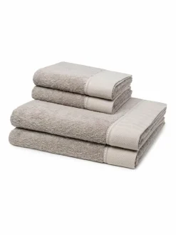 Möve Heimtextilien*Handtuchset 4-teilig - Brooklyn braun uni